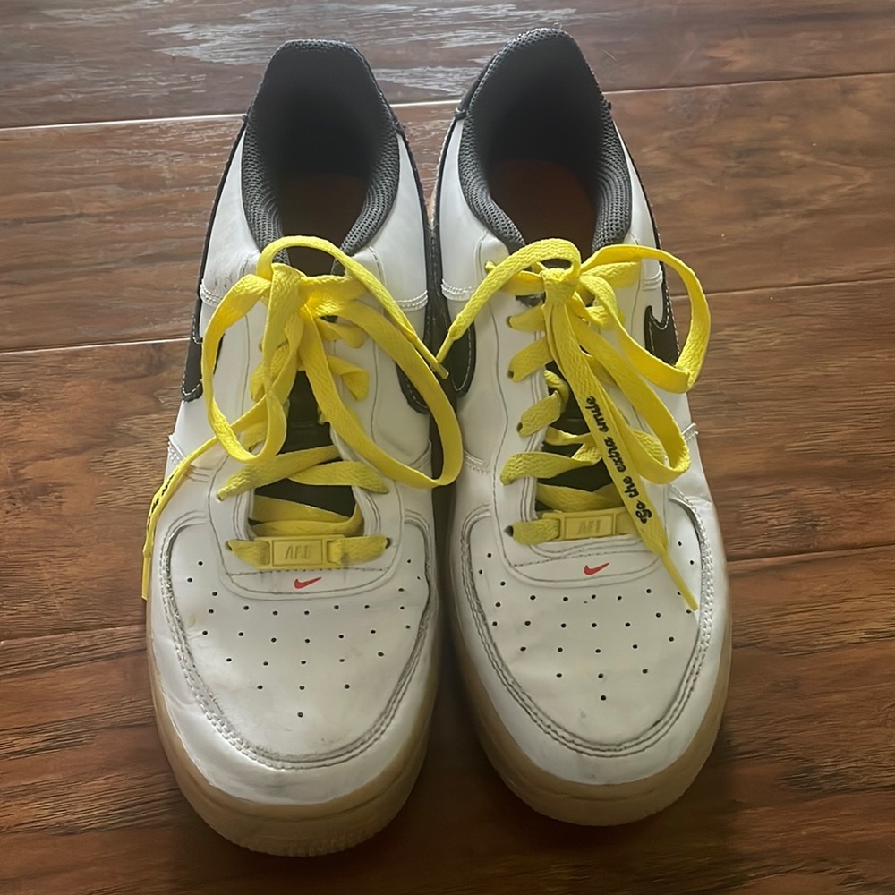 Nike Air Force white kids smile youth